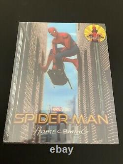 SPIDER-MAN HOMECOMING Blufans Single Lenticular 4K/3D Steelbook BRAND NEW SEALED