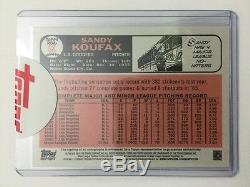 Sandy Koufax Real One Special Edition Autograph #d/66 2015 Topps Heritage Auto