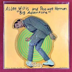 Sealed PEE WEE HERMAN Big Adventure Movie RECORD SHAPED VINYL PICTURE DISC NEW
