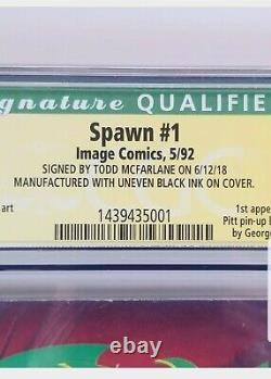 Spawn 1 Cgc 7.5 Signed Todd Mcfarlane Printing Error One Of A Kind Rare Variant