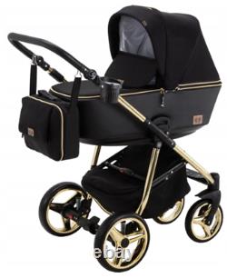 Special Edition Adamex Reggio Baby Pram + Car Seat in the accents of a pram