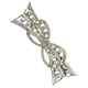 Special Edition Antique Design With White Single Cut Moissanite Shiny Brooch