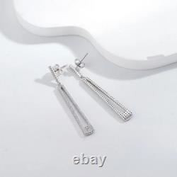 Special Edition Single Shape White Moissanite Luxury Unique Collection Earrings