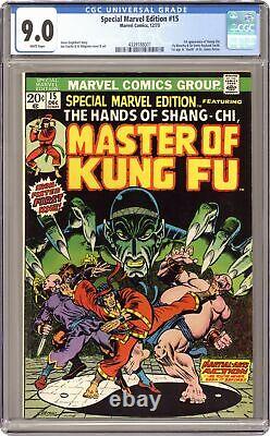 Special Marvel Edition #15 CGC 9.0 1973 4339188001 1st app. Shang Chi