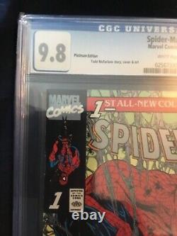 Spider-Man #1 Platinum Edition CGC 9.8 White Pages McFarlane 1990 Variant Rare