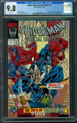 Spider Man Special Edition 1 CGC 9.8 Venom vs Daredevil Embossed Cover 12/1992