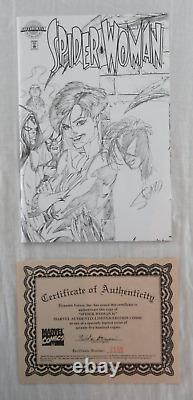 Spider-Woman #1 Authentix Variant SIGNED & REMARKED by Bart Sears Marvel 1999