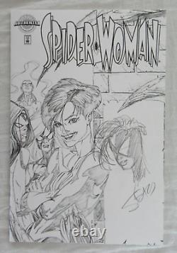 Spider-Woman #1 Authentix Variant SIGNED & REMARKED by Bart Sears Marvel 1999