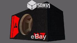 Stage 2 Special Edition Ported Subwoofer Box Jl Audio 10w7ae Sub Red