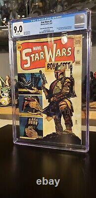 Star Wars #1 Comic Pop Collectibles Edition Boba Fett Color CGC 9.0