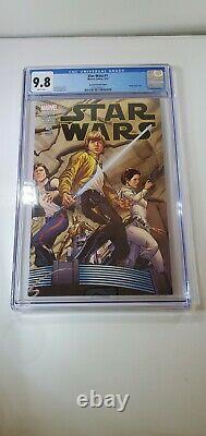 Star Wars #1 Marvel Comics 001 Variant Edition Wrap Around Queseda Cover Cgc 9.8