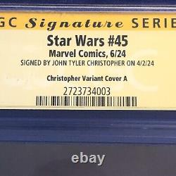 Star Wars 45 CGC SS 9.8 Han Solo In Carbonite JTC Christopher Variant Cover 2024