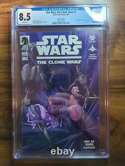 Star Wars The Clone Wars 1 CGC 8.5 Variant Special Edition 1st Ahsoka 1/1000