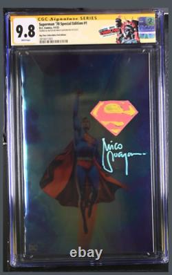 Superman 78 Special Edition #1 CGCSS 9.8 Foil NYCC Signed & Remarque By Suayan