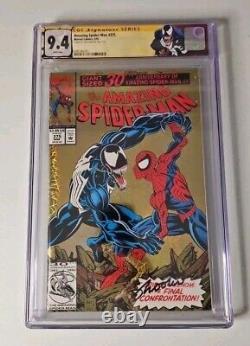 THE AMAZING SPIDER-MAN SPIDERMAN #375 CGC SS 9.4 NM/MT VENOM, SIGNED Jim Shooter