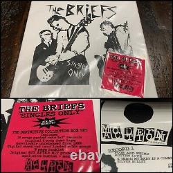 THE BRIEFS Singles Only 5x 7 Vinyl Cassette Box Set SEALED-epoxies spits nofx
