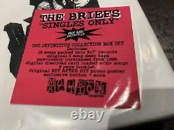 THE BRIEFS Singles Only 5x 7 Vinyl Cassette Box Set SEALED-epoxies spits nofx
