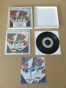 THE CURE Lovesong FICTION 1989 UK 7 IN NUMBERED LOVEBOX & LINEN PRINT FICSG30