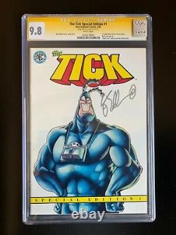 THE TICK SPECIAL EDITION #1 CGC SS 9.8 Signed Ben Edlund -1st Appear The Tick