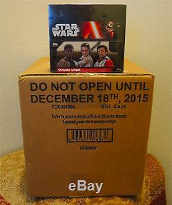 TOPPS Star Wars The Force Awakens Series 1 Special Edition 16/24 Hobby Box CASE