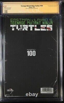 Teenage Mutant Ninja Turtles #100 CGC 9.9 LaMole Foil remarked by Kevin Eastmen