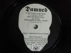 The Damned Stretcher Case Baby / Sick Of Being Sick Original 1977 7 Single