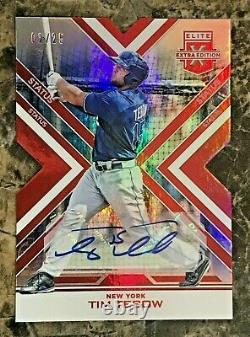 Tim Tebow 2016 Elite Extra Edition Autographs Status RED DIE CUT #99 Mets 2/25
