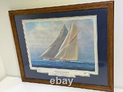 Tim Thompson Frame Special Edition Signed Print 1992 Yachts of the America's Cup