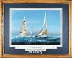 Tim Thompson Special Edition'Yachts of The America's Cup' Framed & Matted Print
