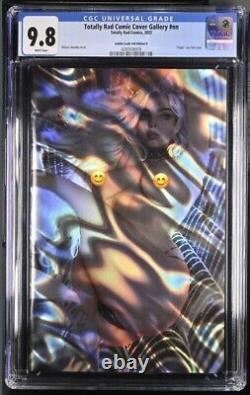 Totally Rad Black Cat Shikarii Virgin Lava Foil Cgc 9.8 Topless Comic Book