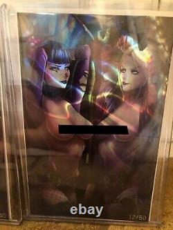 Totally Rad Harley Quinn/Punchline Mirror Cosplay Gallery Foil Set Ltd #12/50