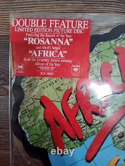 Toto Africa/Rosanna Shaped Picture disc- Rare, FACTORY SEALED 1982 Orig