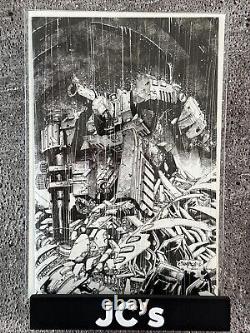 Transformers #14 Jimbo Salgado Megatron B&w Variant Limited 300 Topshelfcomic