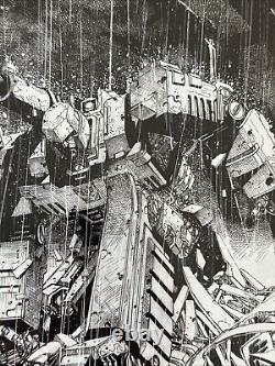 Transformers #14 Jimbo Salgado Megatron B&w Variant Limited 300 Topshelfcomic