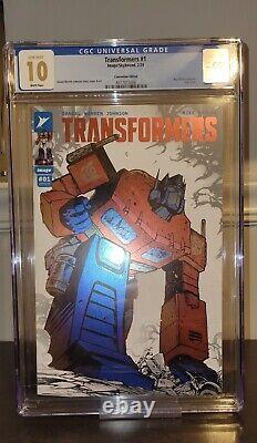 Transformers #1 Cgc 10 Gem Mint Megacon Convention Exclusive Spot Foil In Hand