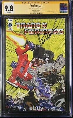 Transformers #1 Galaxycon Exclusive Edition B IDW CGC SS 9.8 Signed Peter Cullen