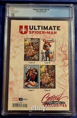 Ultimate Spider-Man 4 Virgin CGC 9.8 J Scott Campbell SDCC Cover D