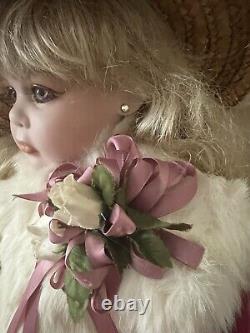 Unique Rustie Sitting Porcelain Doll #1 By Bobbi V. Anguish, 1989, 27 in