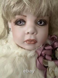 Unique Rustie Sitting Porcelain Doll #1 By Bobbi V. Anguish, 1989, 27 in