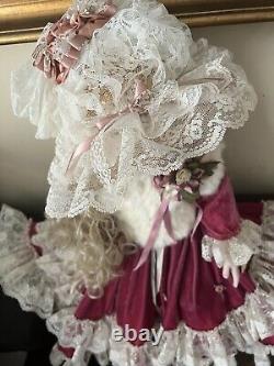 Unique Rustie Sitting Porcelain Doll #1 By Bobbi V. Anguish, 1989, 27 in