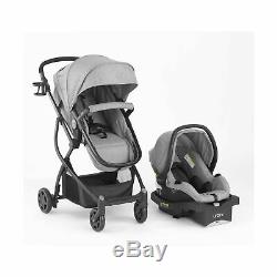 Urbini Omni Plus 3 in 1 Travel System, Special Edition, Heather Grey