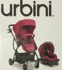 Urbini Omni Plus 3 in 1 Travel System, Special Edition, Raspberry Fizz