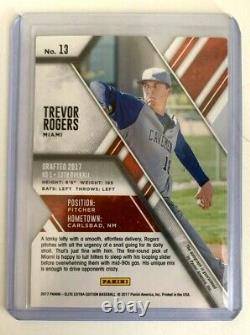 VERY RARE 2017 Panini Elite Extra Edition TIE DIE #1/5 AUTO Rookie TREVOR ROGERS