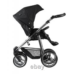 Venicci Pram Special Silver Edition 3 in 1 Travel Baby Pushchair System Black