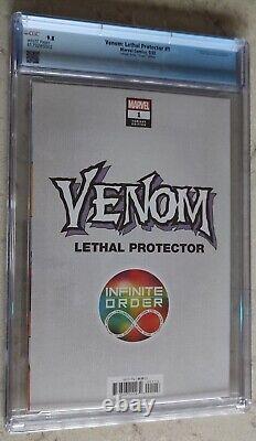Venom Lethal Protector #1 CGC 9.8 Parrillo Virgin Variant Infinite Order Edition