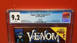Venom Lethal Protector #1 Gold Variant Marvel 1993 Cgc 9.2 1st Solo Title Key