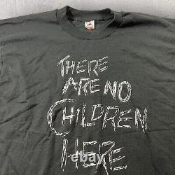 Vintage 90s Streetwear Mens XL Black USA T-Shirt There Are No Children Here FOTL