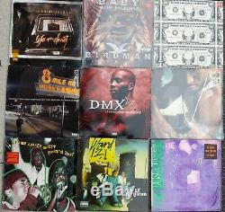 Vinyl Lot of 400 Rap, & DJ Collection 80s -00s LL, JaRule, DMC 10 Set, DMX, 2Pac