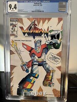 Voltron #1 (1985) CGC 9.4 WP. Special 1st Edition