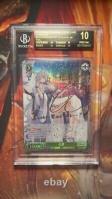 Weiss Schwarz Azur Lane Shinano AZL/S102-038SP SP Foil Signed BGS 10 Black Label